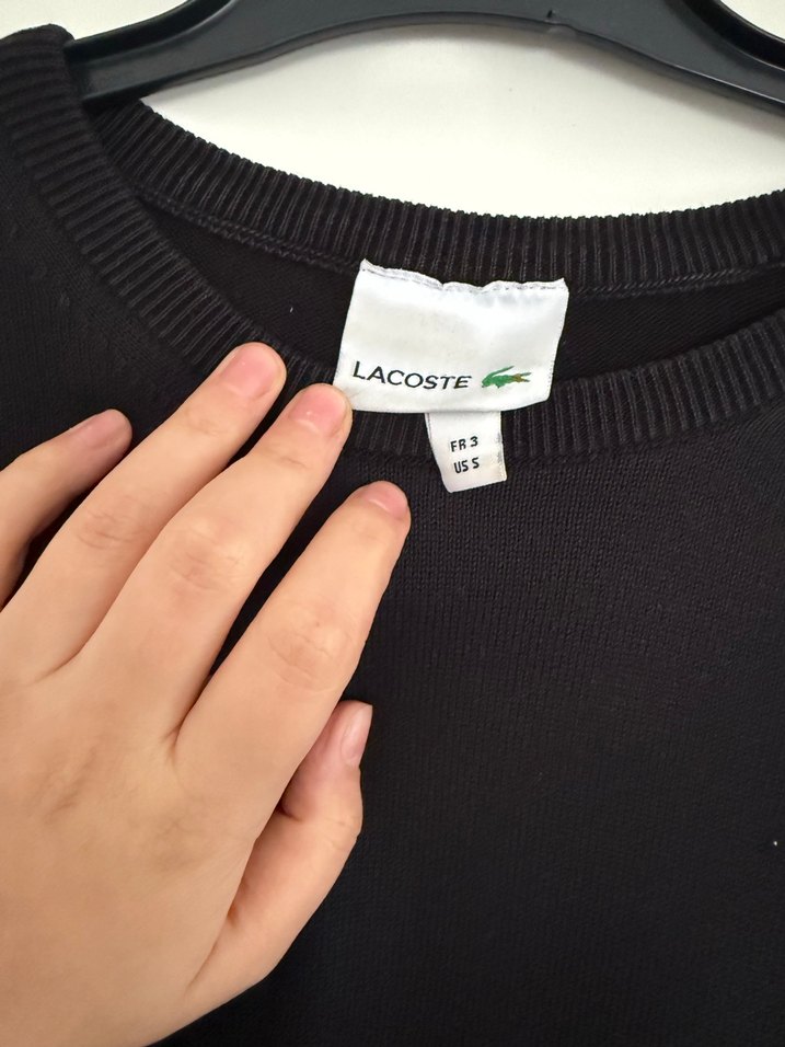 Lacoste Erkek Classic Fit Siyah Bisiklet Yaka Sweatshirt - Görsel 5