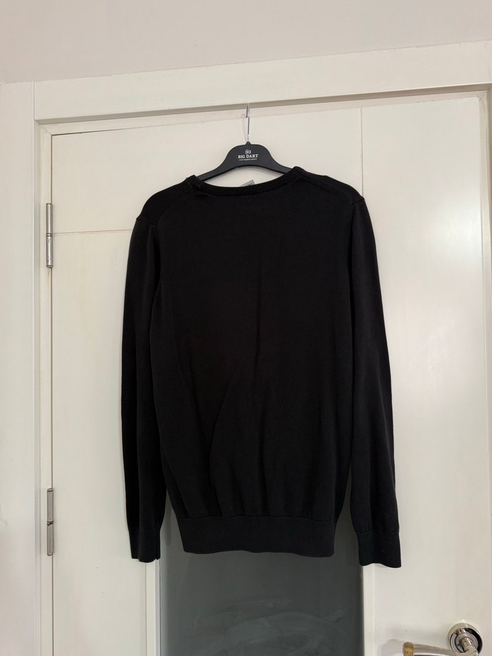 Lacoste Erkek Classic Fit Siyah Bisiklet Yaka Sweatshirt - Görsel 4