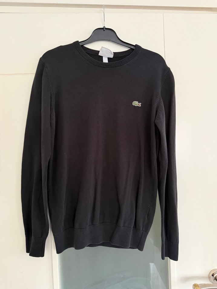 Lacoste Erkek Classic Fit Siyah Bisiklet Yaka Sweatshirt - Görsel 2