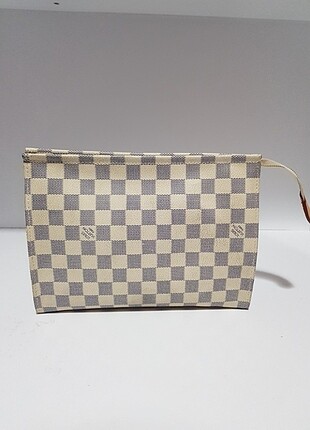 Louis Vuitton Clutch Hakiki Deri Kanvas