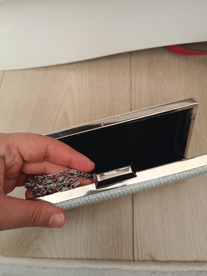 Gri Modern Klasik Kadın Portföy Çanta - Görsel 2