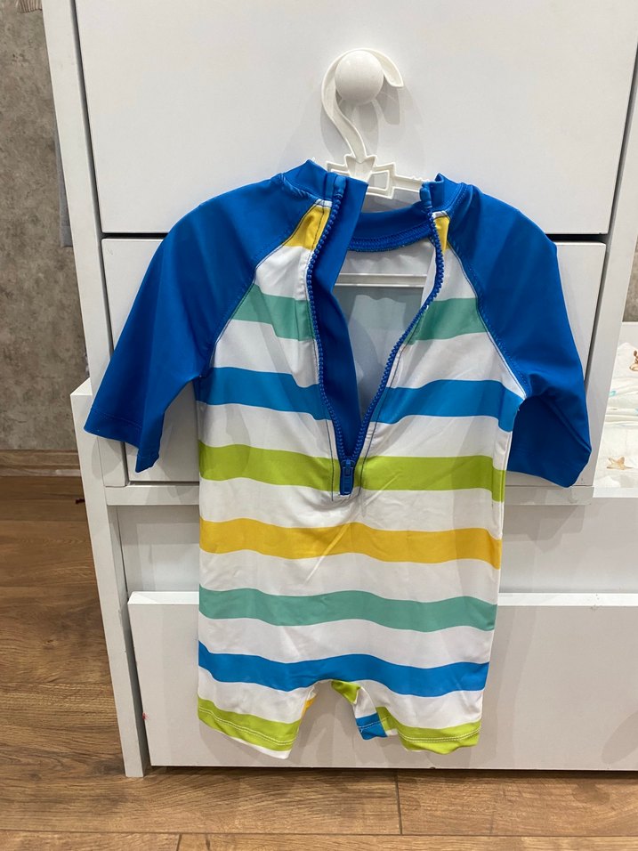 Renkli Baskılı Erkek Çocuk Mayo Tulum - Görsel 2