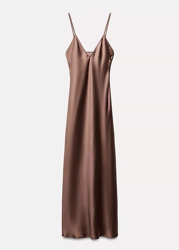 Zara saten elbise