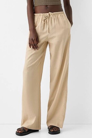 Bershka keten pantolon