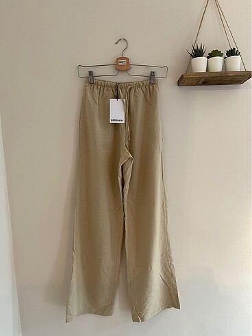 Bershka Bershka keten pantolon