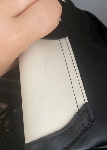 Beden beyaz Renk Bej Deri Kemerli Kadın Çanta