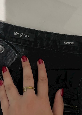 LCW Jeans Siyah geniş paçalı pantolon