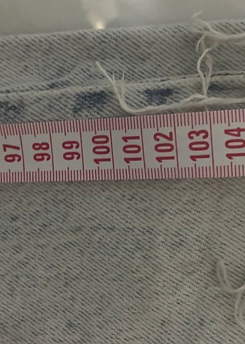 32 Beden beyaz Renk Beyaz Gri Regular Fit Denim Jean