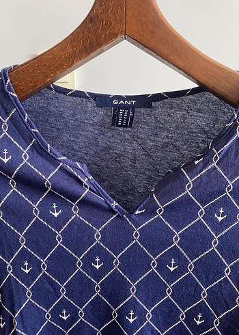 Lacivert V Yaka Tişört - Görsel 3