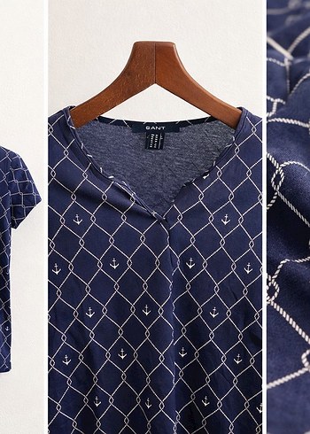 Lacivert V Yaka Tişört - Görsel 5