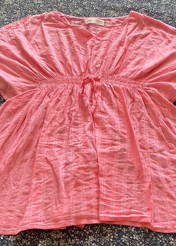 Pembe Nakışlı Zara Bluz