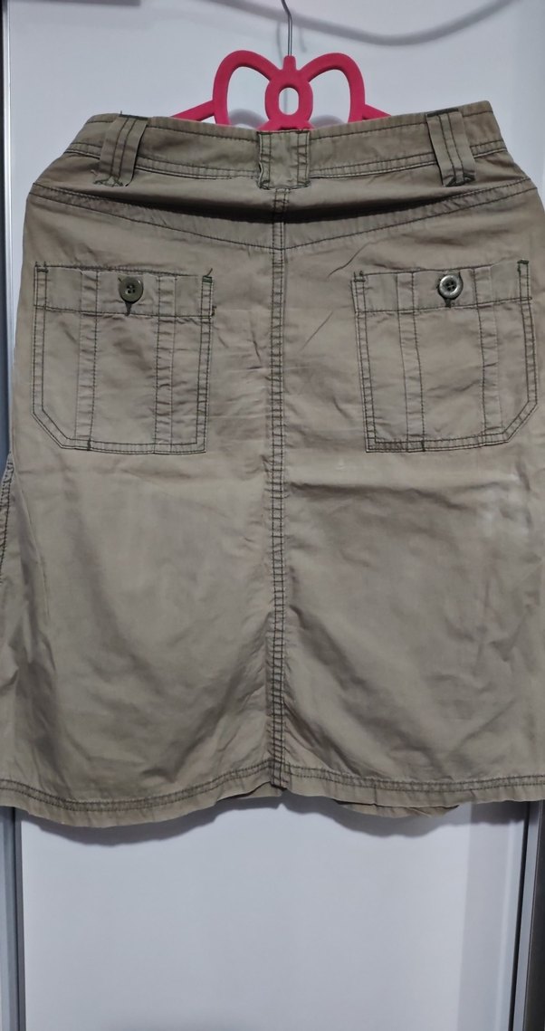 Bej Midi Etek - Görsel 3