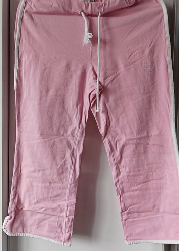 Pembe Hamile Kapri Eşofman Altı