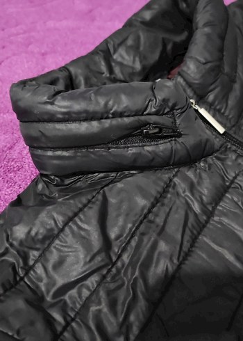 38 Beden siyah Renk Kadın Siyah Fermuarlı Günlük Ceket