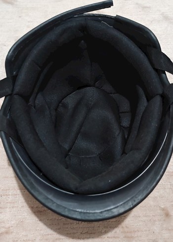 Kemerli Siyah Punk Tarzı Motosiklet Kaskı - Görsel 3