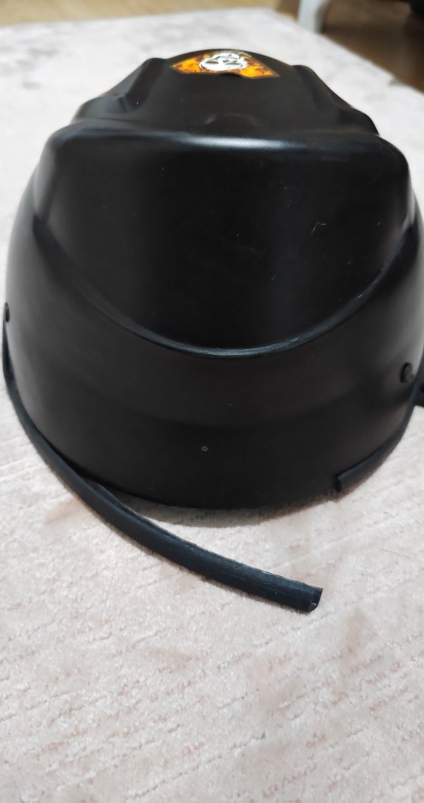 Kemerli Siyah Punk Tarzı Motosiklet Kaskı - Görsel 4