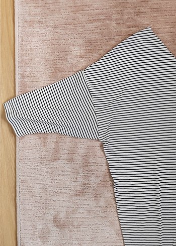 Gri Zebra Desenli Hamile Tişörtü - Görsel 2