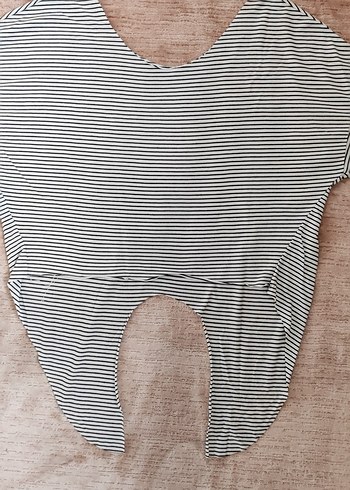 Gri Zebra Desenli Hamile Tişörtü - Görsel 3