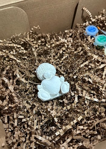 Beyaz Ayıcık Figürin Boyama Seti - Görsel 4