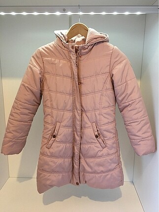 Pembe içi polarlı çocuk montu