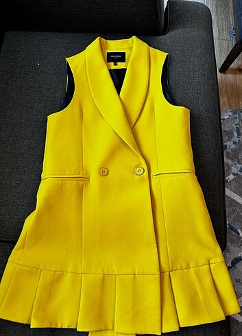 38 Beden Sarı ceket Elbise 