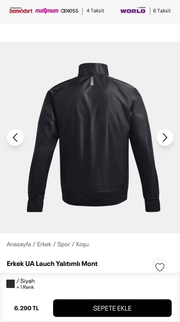 Under Armour Erkek ince mont - Görsel 2
