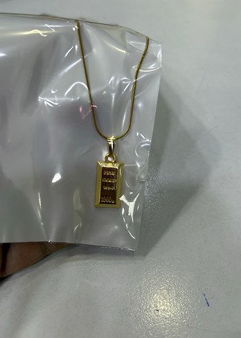 Accessorize Çelik gram altın modeli kolye