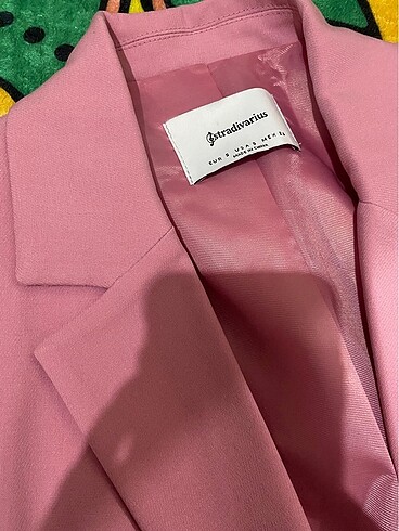 s Beden pembe Renk stradivarius pembe crop blazer ceket