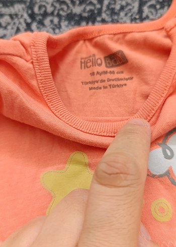 Pembe Baskılı Bebek Kısa Tulum - Görsel 5