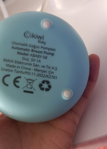 Mavi Kiwi Baby Göğüs Pompası - Görsel 5