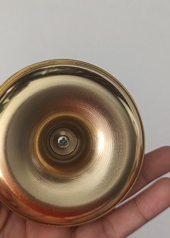 Altın Renkli Çiçek Desenli lokumluk sekerlik - Görsel 3