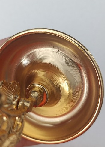 Altın Renkli Çiçek Desenli lokumluk sekerlik - Görsel 4