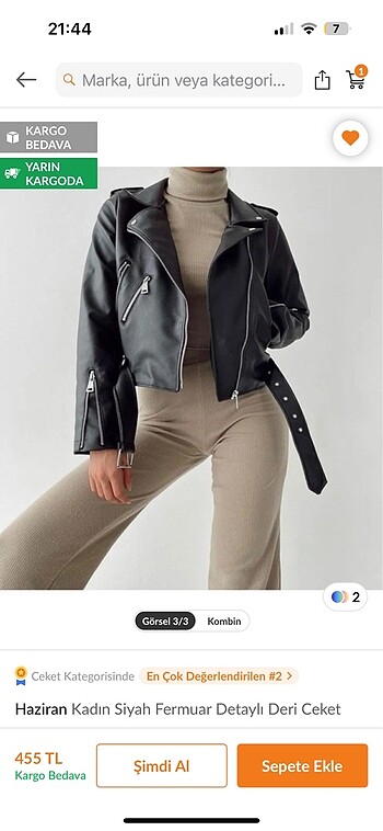 zara model deri biker mont