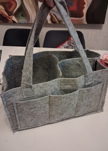 Gri Bebek Çantası Organizeri - Görsel 2