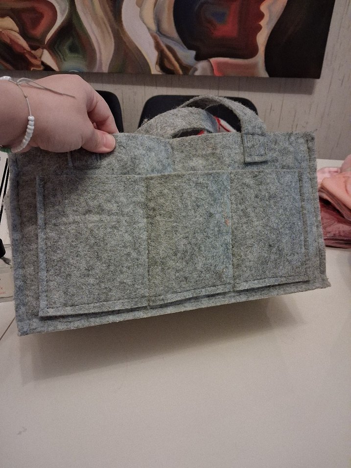 Gri Bebek Çantası Organizeri - Görsel 3