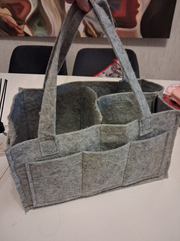 Gri Bebek Çantası Organizeri - Görsel 2