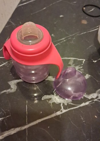 Renkli Pembe Bebek Biberonu - Görsel 3