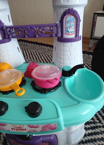 Renkli Prenses Temalı Çocuk Oyun Mutfak Seti - Görsel 2