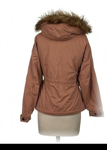 Bej Suni Kürklü Midi Kadın mont - Görsel 2