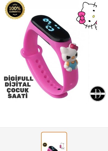 Pembe Dijital Çocuk Akıllı Saat - Görsel 3