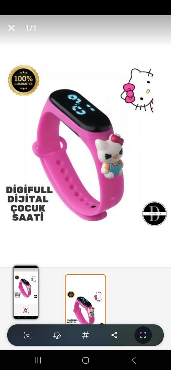 Pembe Dijital Çocuk Akıllı Saat - Görsel 2