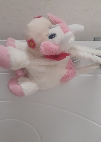 Beden Pembe Peluş Oyuncak Unicorn canta