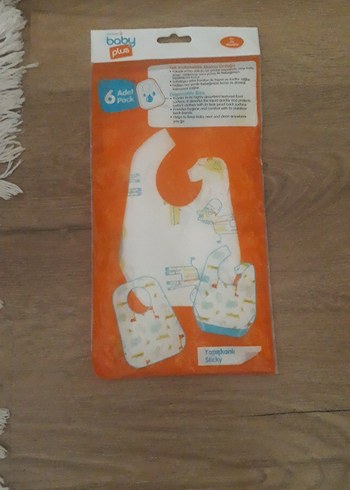 Diğer Baskılı Bej Bebek Önlüğü 6'lı Paket