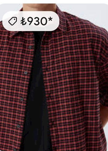 Ekose tunik gömlek Kadın Gömlek M/L - Görsel 2