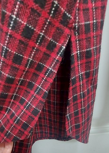 Ekose tunik gömlek Kadın Gömlek M/L - Görsel 3