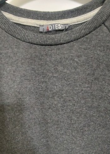 DIES Gri Nakışlı Kadın Sweatshirt - Görsel 4