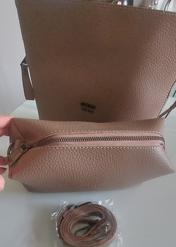 İtal Guess yeni yavrulu çift çanta - Görsel 4