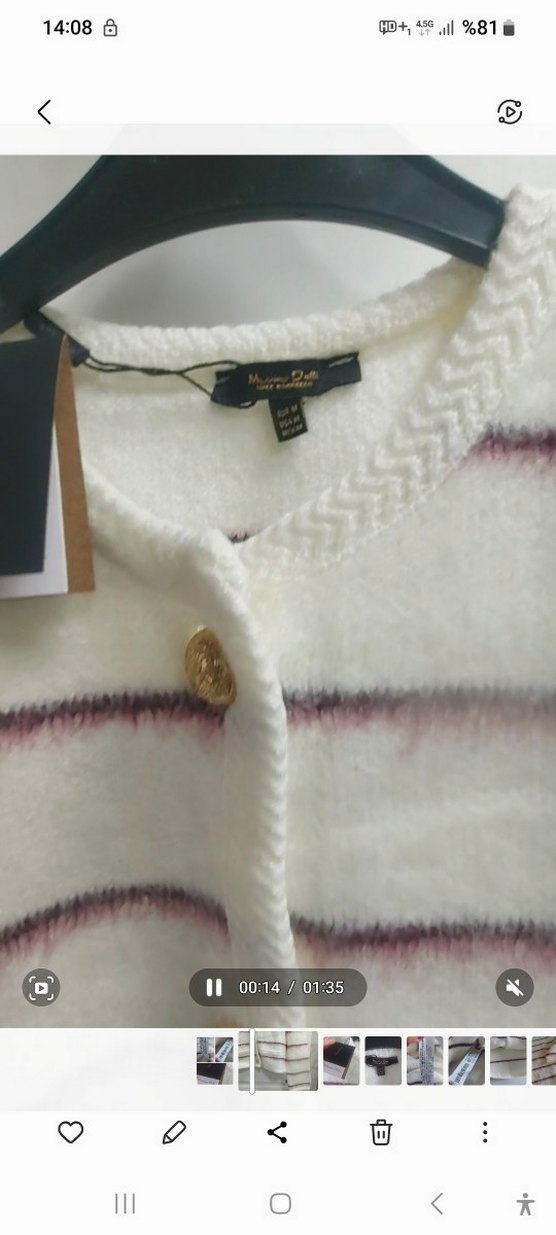 Etiketli yeni şık hırka M/L - Görsel 5