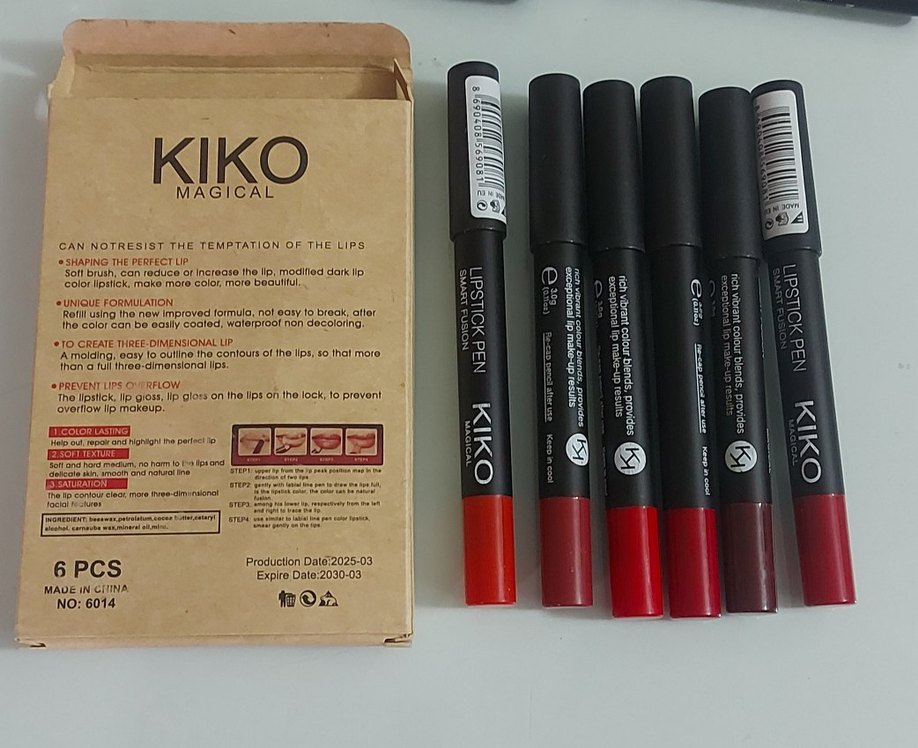 KIKO Magical Kırmızı Dudak Kalemi Seti 6'lı - Görsel 2