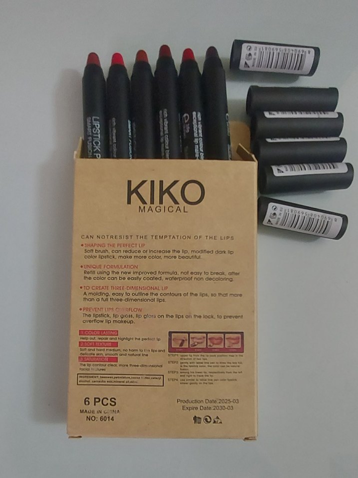 KIKO Magical Kırmızı Dudak Kalemi Seti 6'lı - Görsel 4